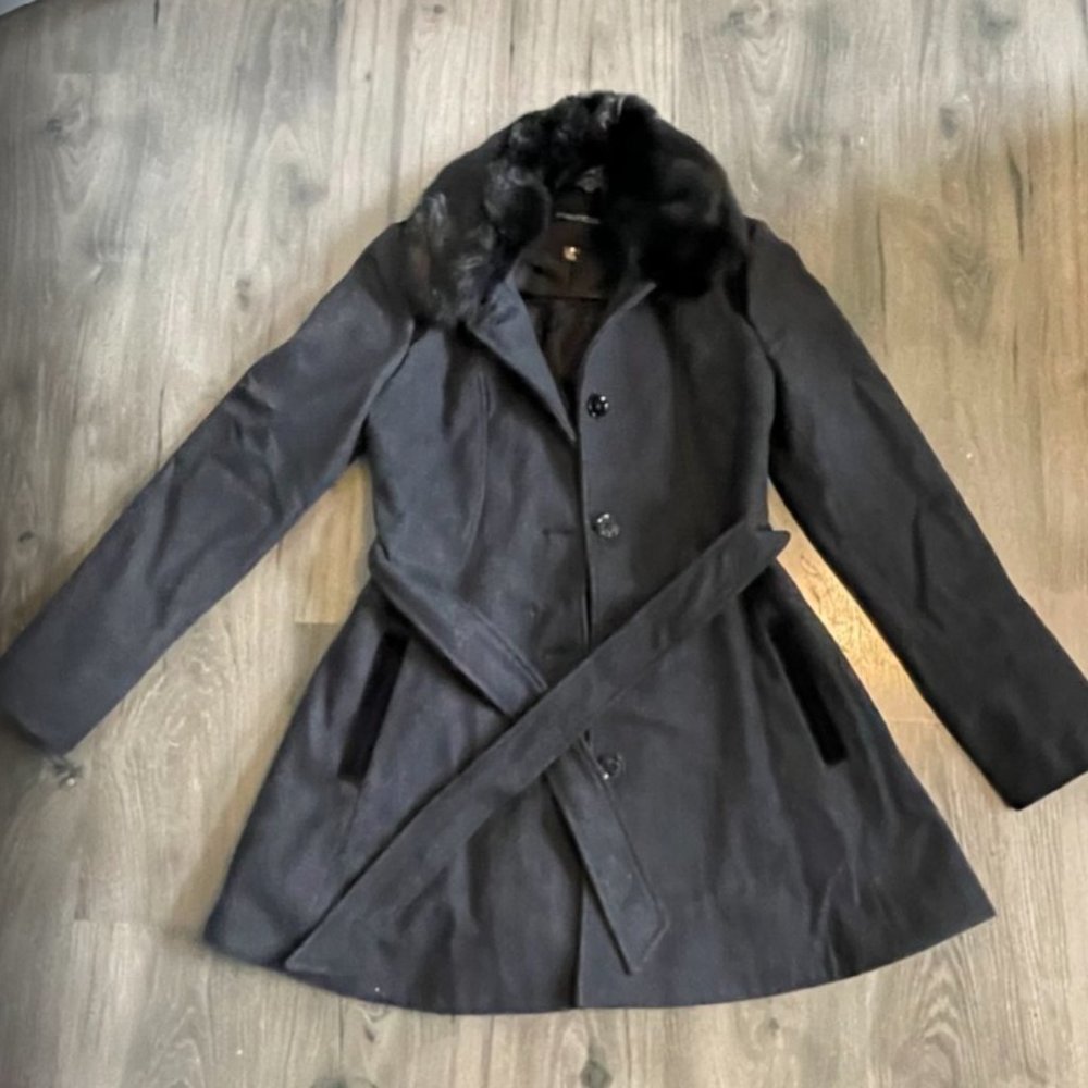 Maurices Women's Dress Coat, Dark Gray, Size Small